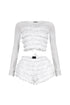 Sunny Mesh Lace Top & Shorts SET